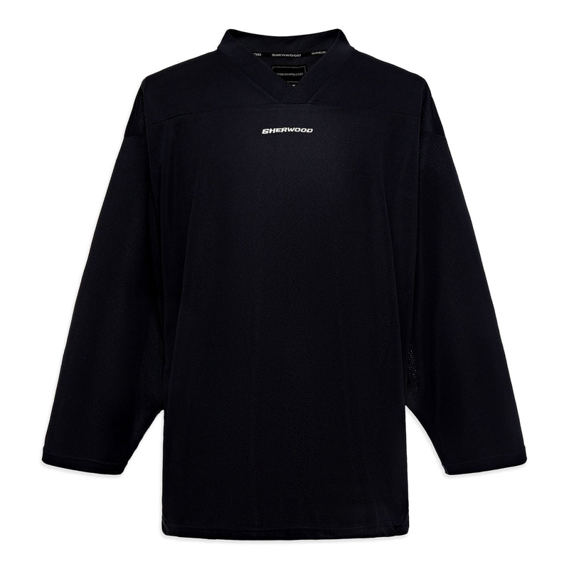 Sherwood Mesh Practice Hockey Jersey, Senior, Black, Assorted Sizes
