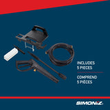 SIMONIZ 1650 PSI 1.8 GPM Corded Cold Water Electric Pressure Washer with Foam Blaster