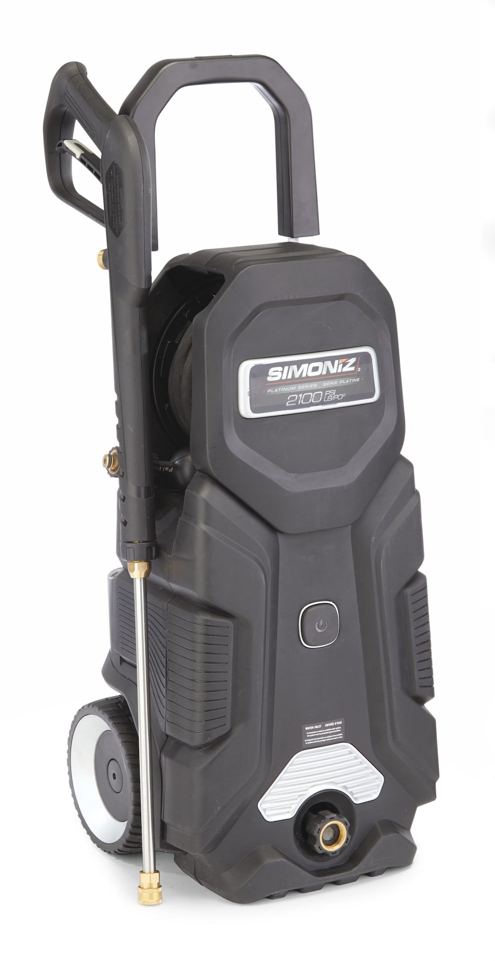 Simoniz Platinum 2100 PSI 1.5 GPM Corded Cold Water Wheeled Brushed Electric Pressure Washer with Foam Blaster