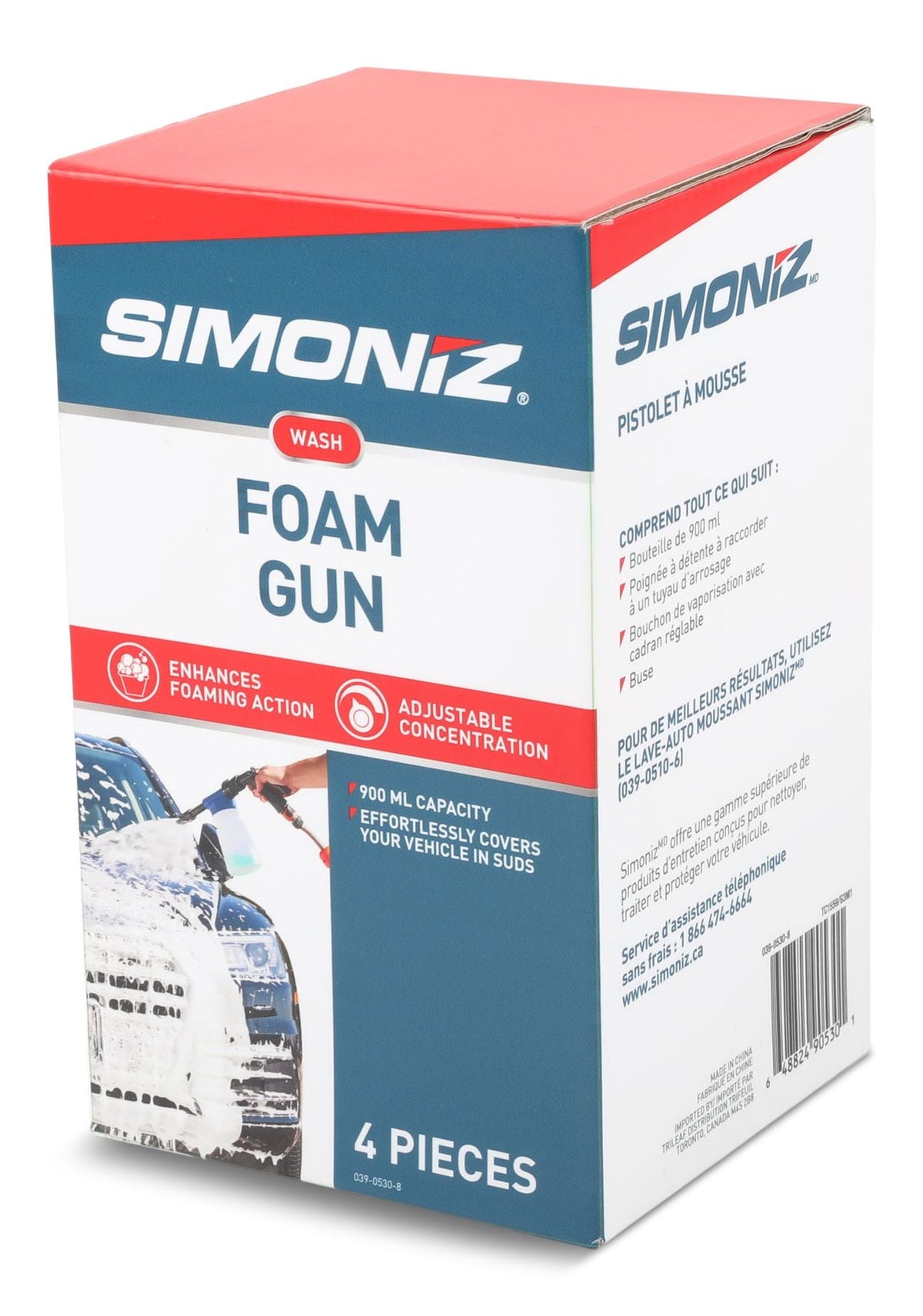 SIMONIZ Wash Foam Gun, Blue, 4-pc, 900-mL