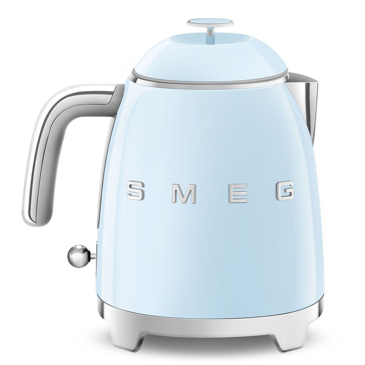 Smeg Retro Style Electric Mini Kettle with Cordless Base, Light Blue, 0.8-L