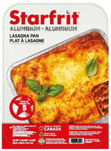 Starfrit Disposable Freezer Safe Aluminum Lasagna Pan, 5-pk