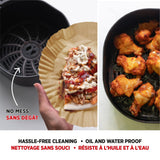 Starfrit Round Non-Stick Parchment Paper Air Fryer Liner, 50-pk