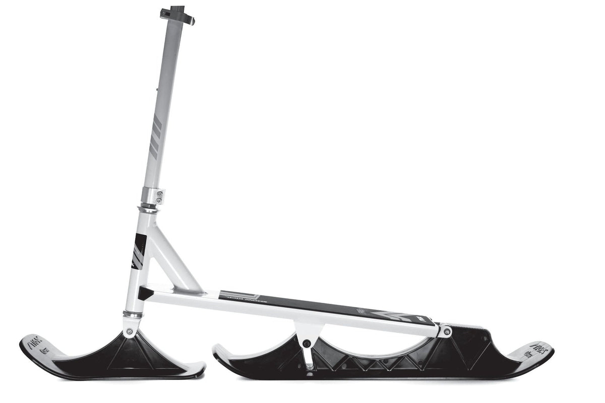 Stiga Snow Kick Free Kids' Winter Snow Ski Scooter with Height Adjustable Handle, Ages 7+