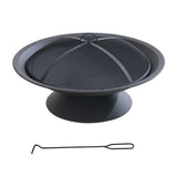 Sunjoy Genesee Round Fire Pit, Black