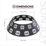 Sunjoy Shelton Fire Ring, Black