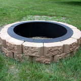 Sunnydaze Decor Heavy Duty Fire Pit Ring Liner, 39-in