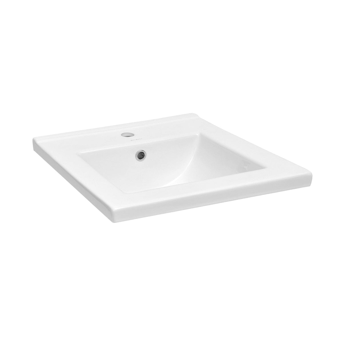 Swiss Madison Ceramic Square Vanity Sink Top, 18-in