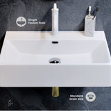 Swiss Madison Claire Rectangle Wall-Mount Bathroom Sink, 24-in