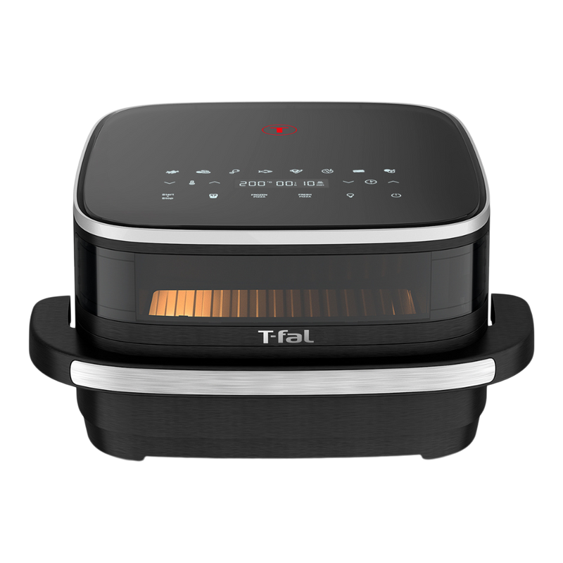 T-fal Easy Fry XL Surface Air Fryer, 10-in-1, Large Air Fryer, Super-Sized Cooking Surface, Compact Format, 4L / 4.2Qt, Black