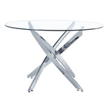 Take Me Home Star Glass Round Dining Table