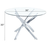Take Me Home Star Glass Round Dining Table