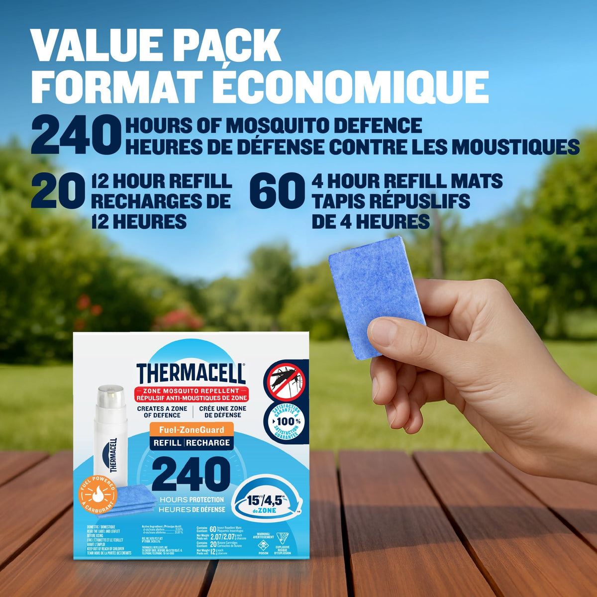 Thermacell Mosquito Repellent Refill Bulk Pack, 240 Hours