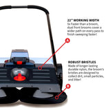 Tomahawk Electric Battery-Powered Push Sweeper, 22-in