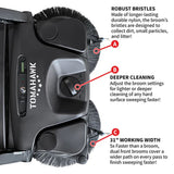 Tomahawk Electric Battery-Powered Push Sweeper, 30-in