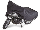 Tripel Premium Polyester Motorcycle Cover, Black, X-Large