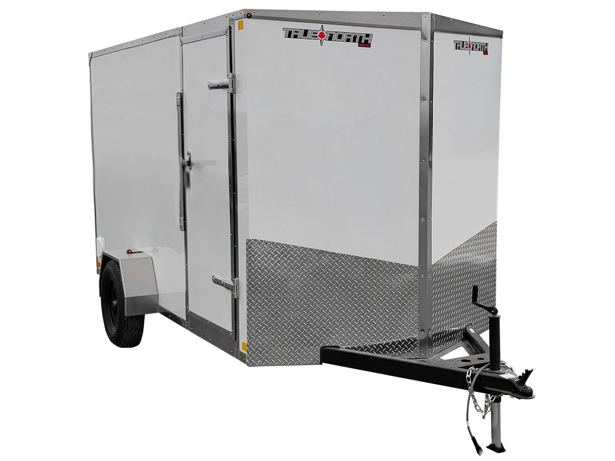 True North 6 x 12-ft Enclosed Utility Trailer with Ramp Door