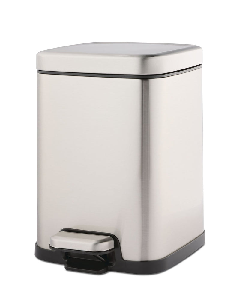 Type A Stella Stainless Steel Rectangular Step Indoor Refuse Container, B4-L