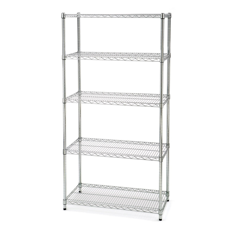 Vancouver Classics 5-Tier NSF Shelving, 36-in x 18-in x 72-in, Zinc