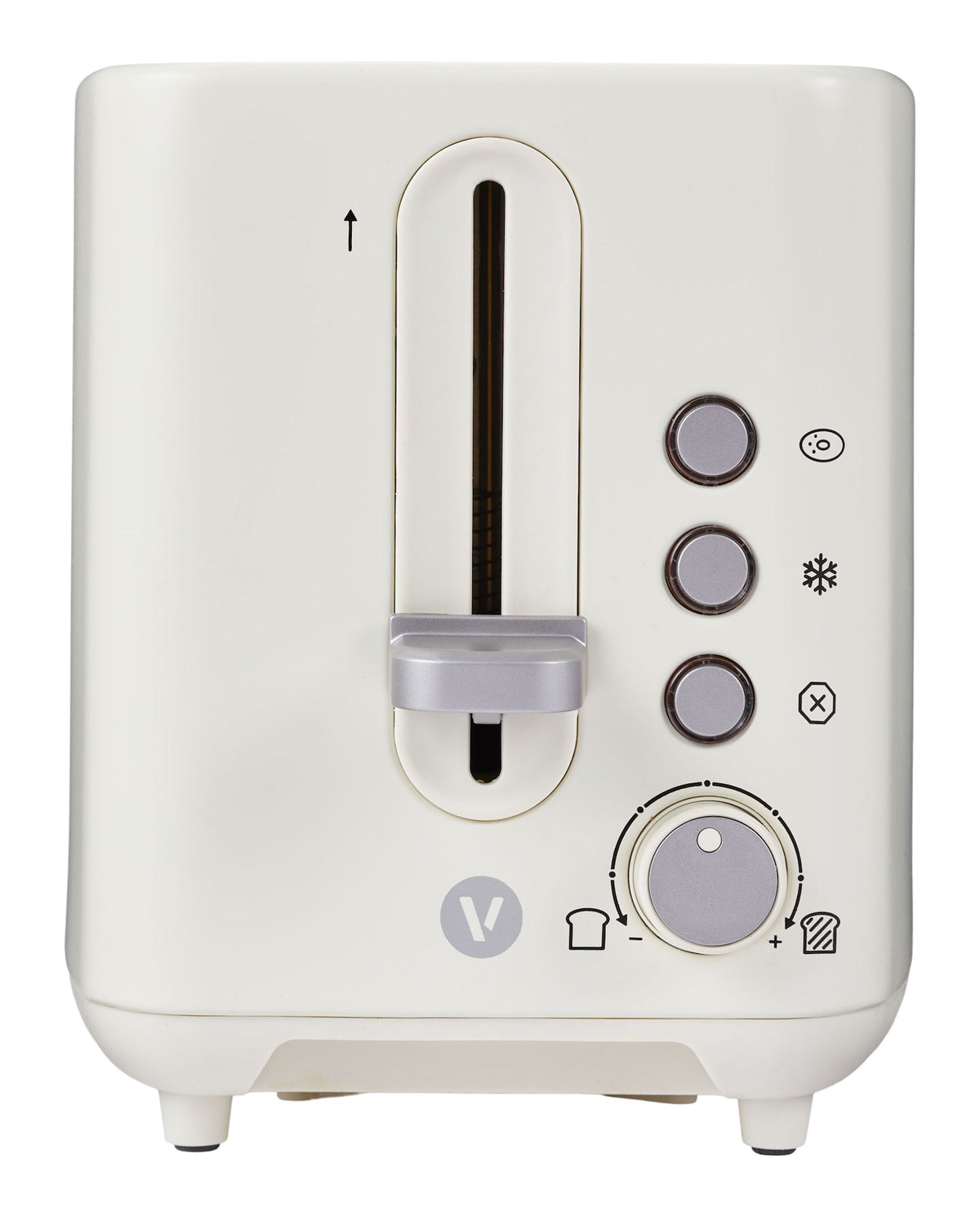 Vida by PADERNO Colour Series 2-Slice Toaster with 3 Settings, Shortbread