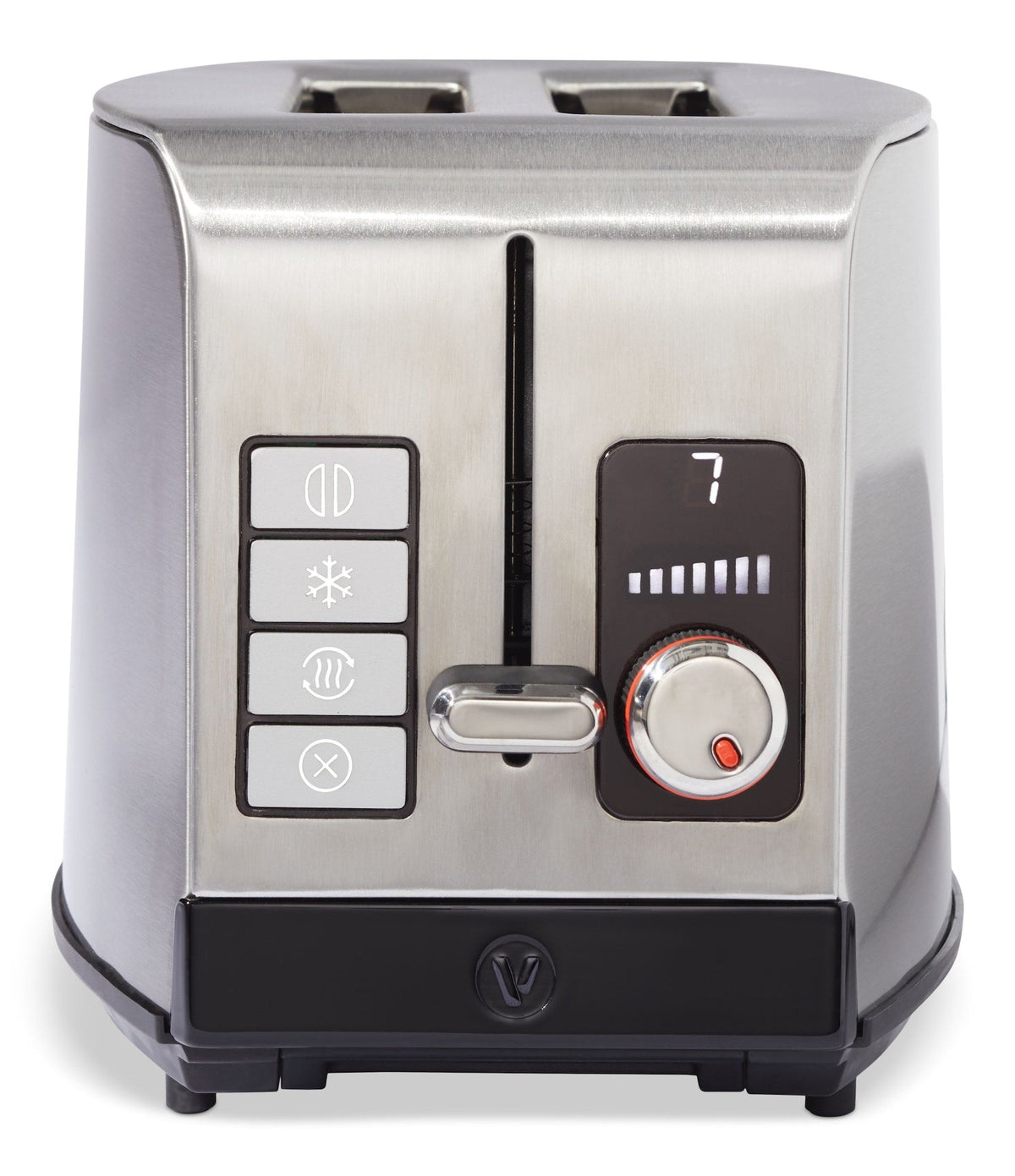 Vida by PADERNO Digital Stainless Steel Toaster, 2-Slice