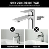 VIGO Davidson Single Handle Single Hole Bathroom Sink Faucet, WaterSense Certified, Chrome