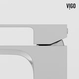 VIGO Duomo Gothic ConcretoStone Grey Bathroom Sink/Basin Set with Dunn Faucet and Rectangular Vessel