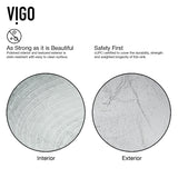 VIGO Glass Simply Silver Bathroom Sink/Basin Set with Chrome Duris Faucet and Round Vessel
