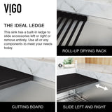 VIGO Oxford 1-Bowl Stainless Steel Apron Front Farmhouse Kitchen Sink with Accessories, 33-in