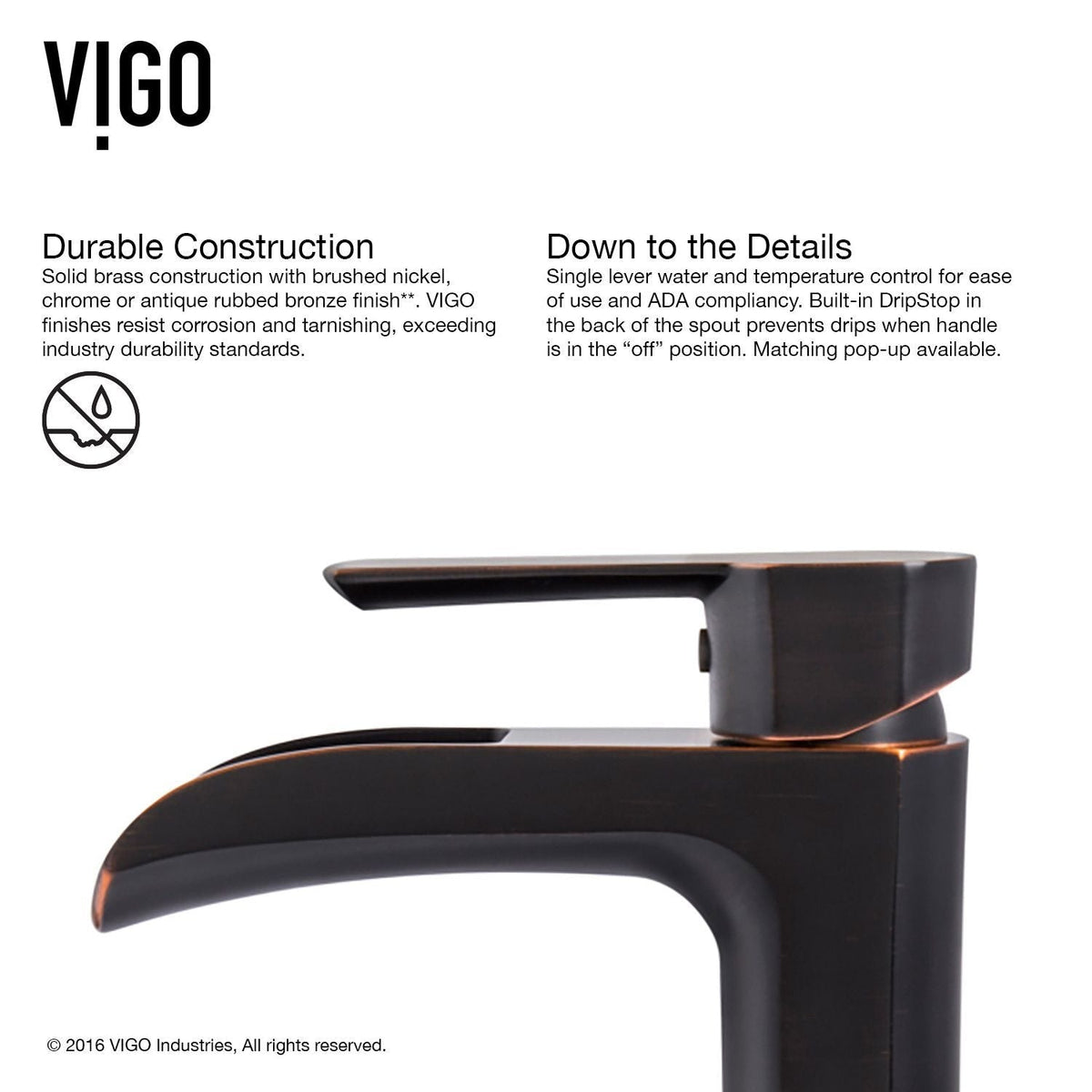 VIGO Russet Glass 18-in Red/Brown Bathroom Sink/Basin Set with Niko Faucet and Rectangular Vessel