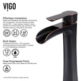 VIGO Russet Glass 18-in Red/Brown Bathroom Sink/Basin Set with Niko Faucet and Rectangular Vessel