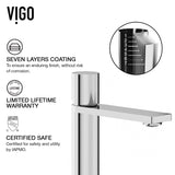 VIGO Starr Glass MatteStone White Bathroom Sink/Basin Set with Gotham Faucet and Rectangular Composite Vessel