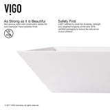 VIGO Vinca Matte Stone Vessel Bathroom Sink/Basin with Deep Bowl, White