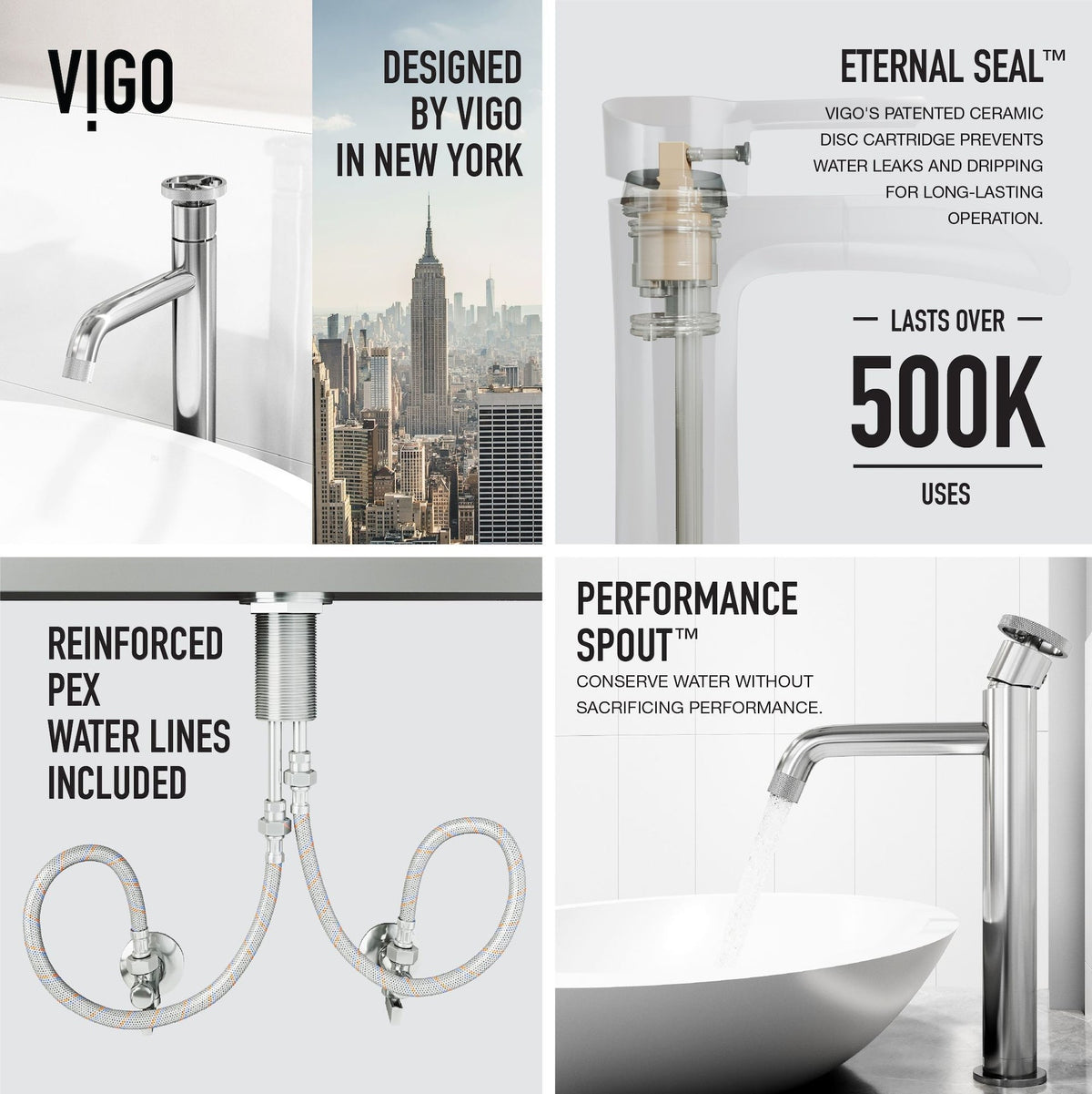 VIGO Wisteria MatteStone White Bathroom Sink/Basin Set with Cass Faucet and Oval Composite Vessel