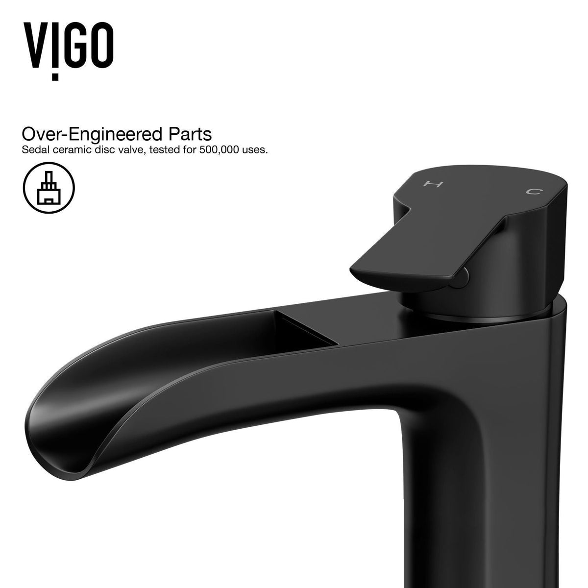 VIGO Wisteria MatteStone White Bathroom Sink/Basin Set with Niko Faucet and Oval Composite Vessel