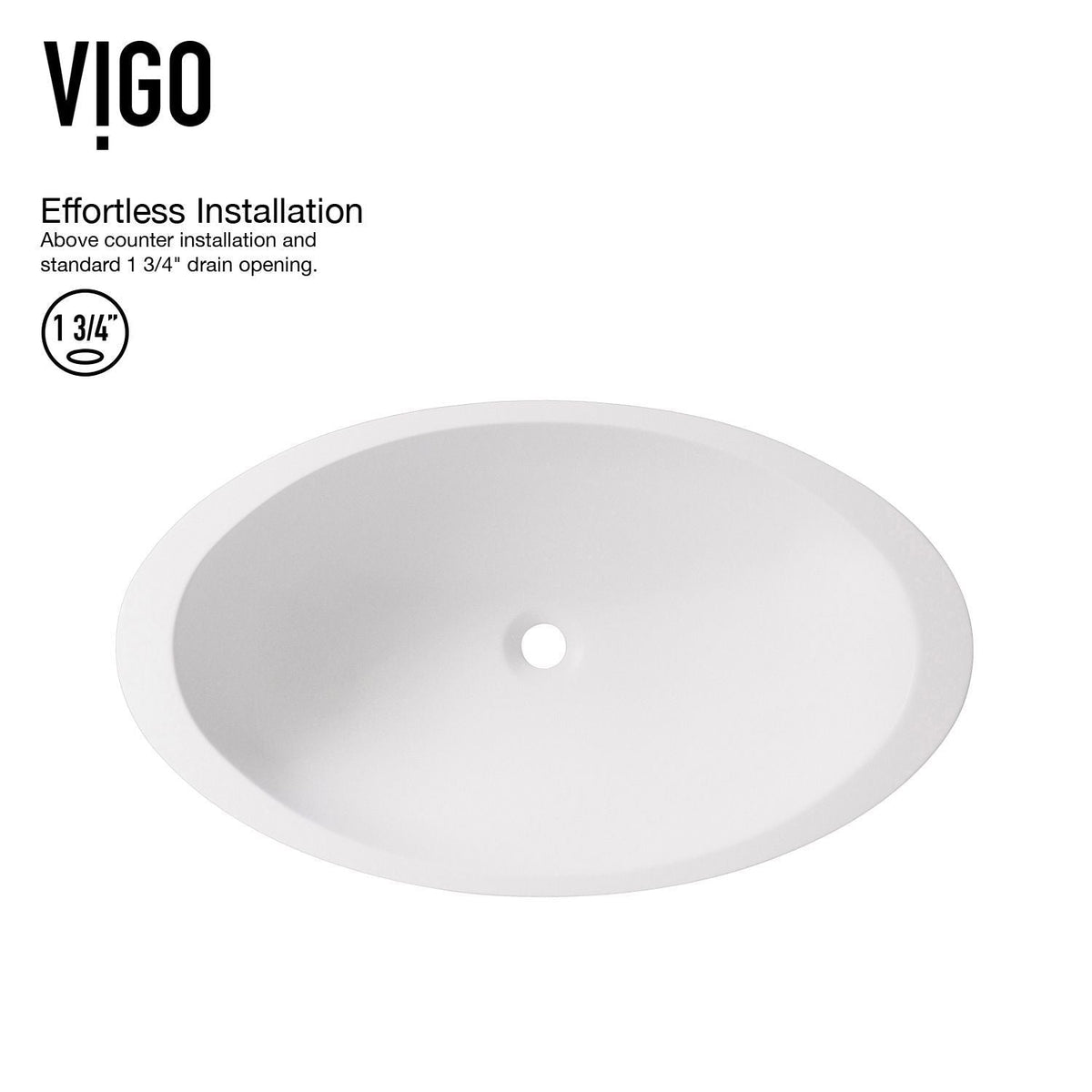VIGO Wisteria White Bathroom Sink Set with Matte Black Olus Faucet