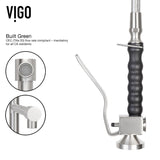 VIGO Zurich Single Handle Pull Down Spray Kitchen Faucet, Stainless Steel