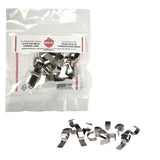 Weck Stainless Steel Clamps for Weck Jars, BPA-free, 12-pk