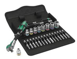 Wera 1/4-in Drive Socket Set, SAE, 28-pc