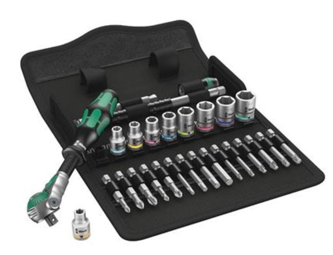 Wera 1/4-in Drive Socket Set, SAE, 28-pc