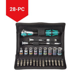 Wera 1/4-in Drive Socket Set, SAE, 28-pc