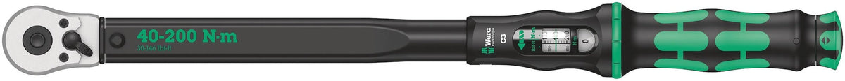 Wera Tools 1/2-in Drive Torque Wrench, 30-146 ft-lbs