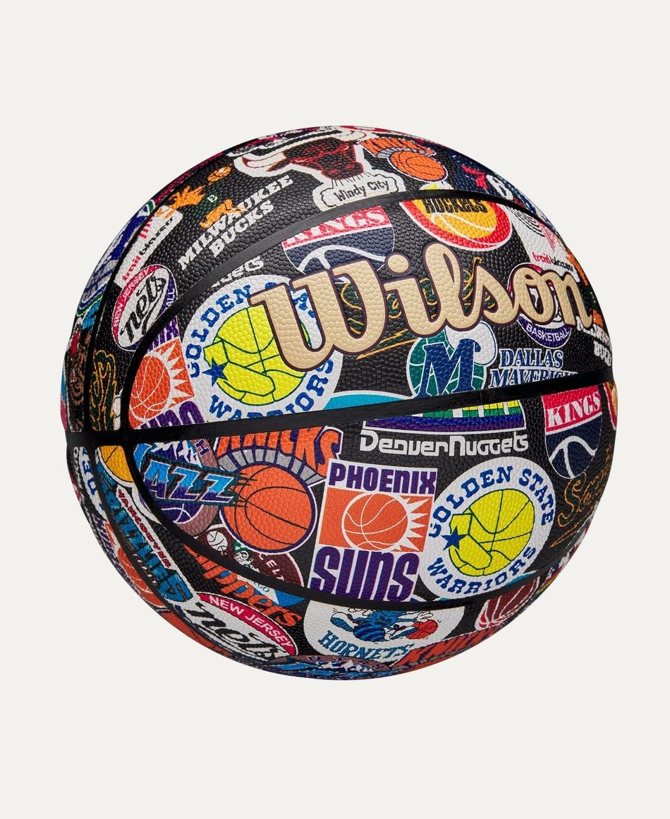 Wilson NBA All Team Retro Classic Composite Leather Basketball, Official Size