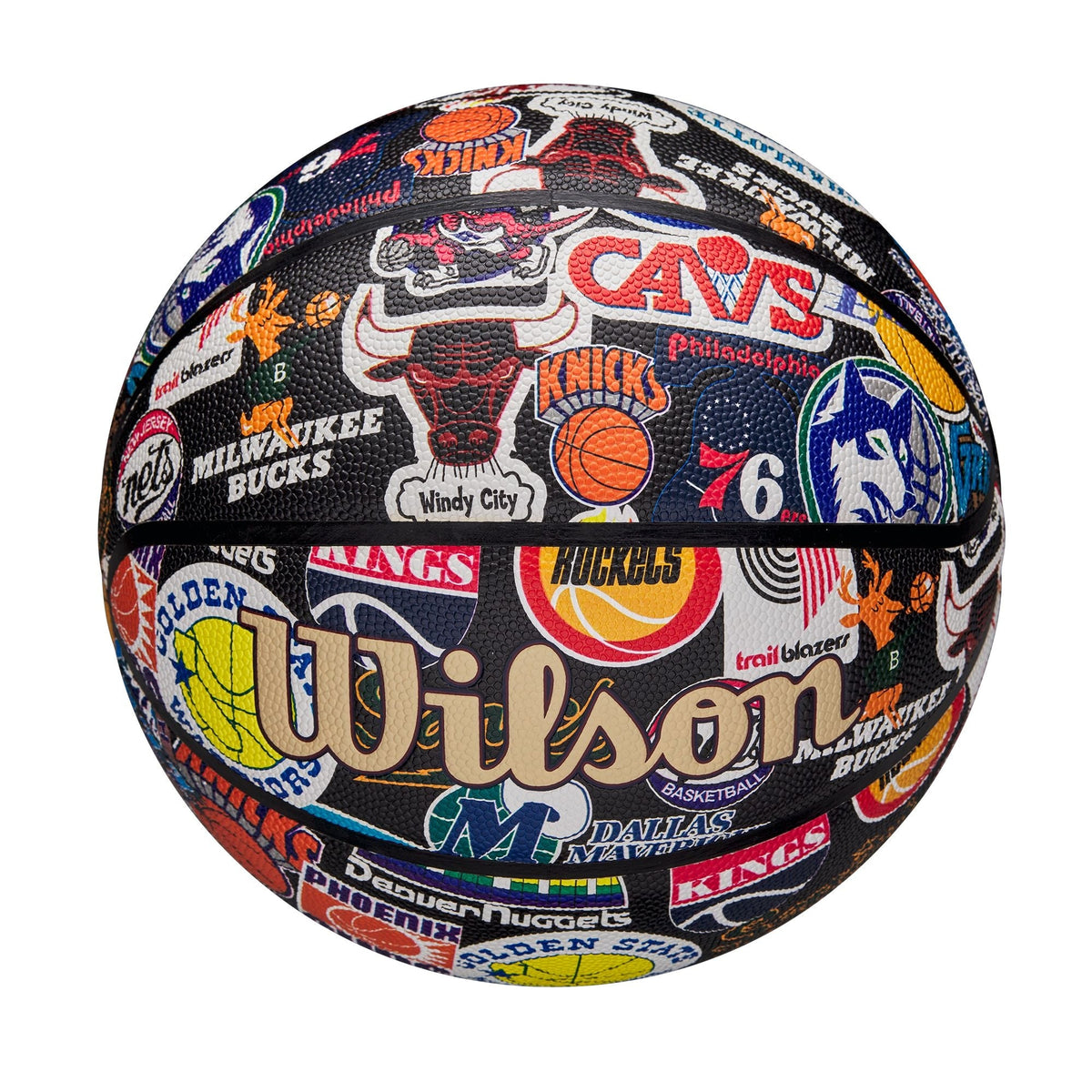Wilson NBA All Team Retro Classic Composite Leather Basketball, Official Size