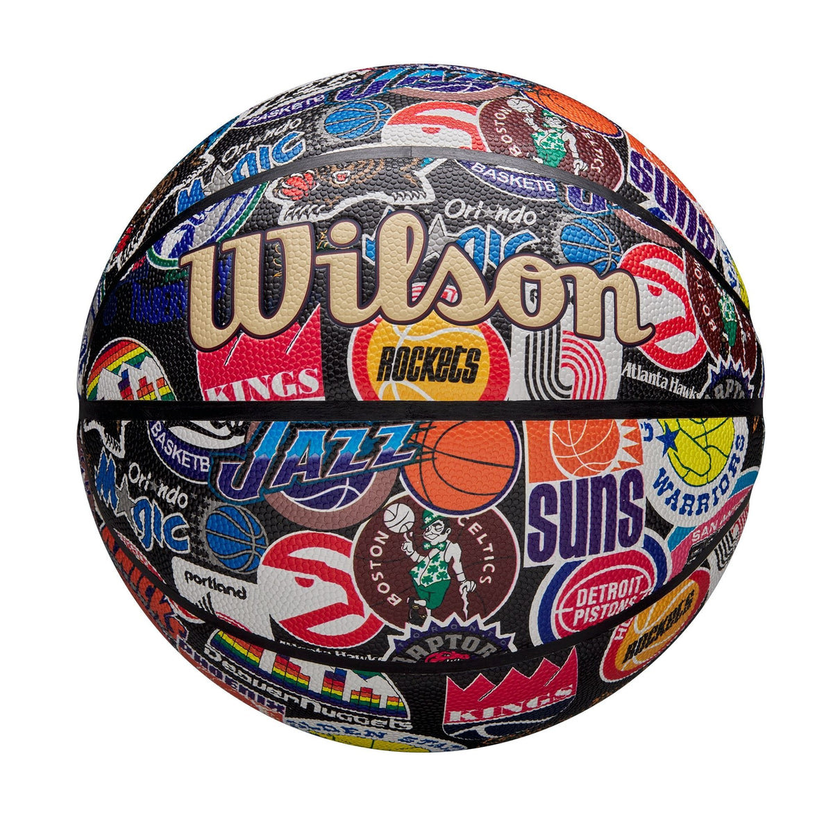 Wilson NBA All Team Retro Classic Composite Leather Basketball, Official Size