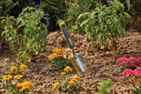 Yardworks 12-in Stainless-Steel Hand Transplanter with Rubber Handle