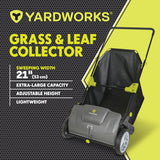 Yardworks Grass & Leaf Collector, Extra-Large Capacity